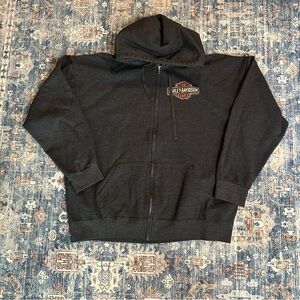Harley-Davidson Charcoal Zip-Up Hoodie